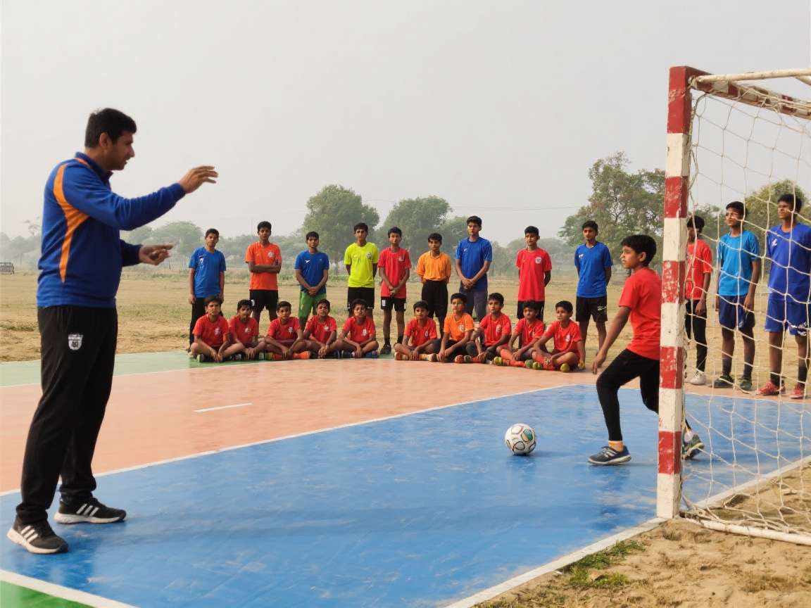 Handball Premier League India regional coaching camp with young players